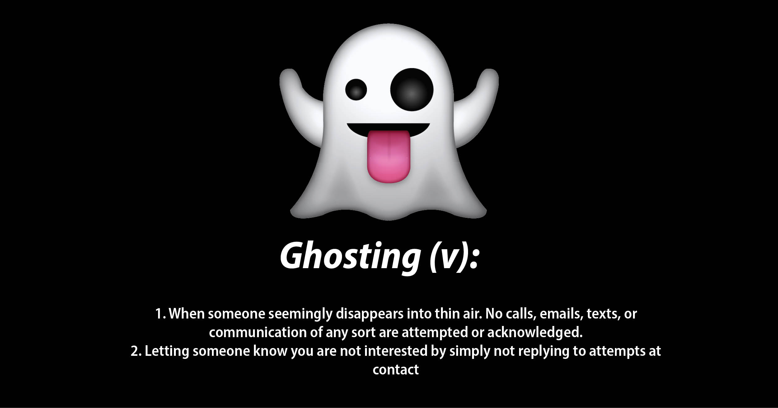 is ghosting the new normal